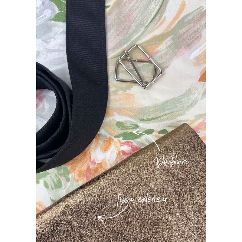 Joli Kit Couture - Banane Yoko velours marine