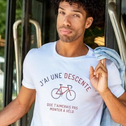 TEE DESCENTE À VÉLO MARINE MONSIEUR T-SHIRT