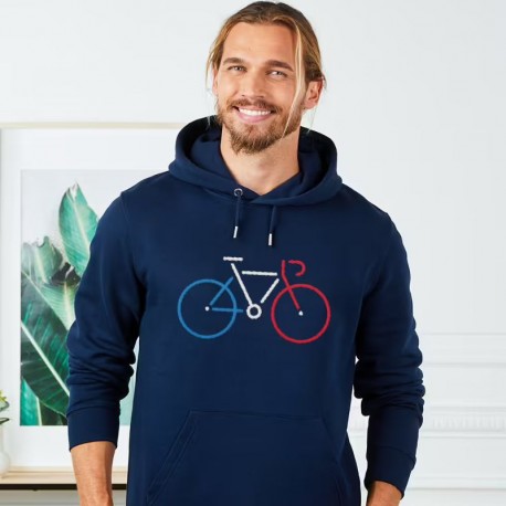 HOODIE GRAND VÉLO MARINE MONSIEUR T-SHIRT