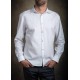 CHEMISE CINTREE BLANCHE SIGNEE CLOVIS