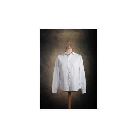 CHEMISE CINTREE BLANCHE SIGNEE CLOVIS