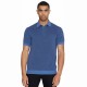 1020030  REGULAR TWO TONED KNITTED POLO 1322 ASLEY BLUE KNOWLEDGE COTTON APPAREL