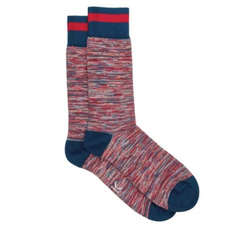 SOCKS NAUTICAL BLUE RED