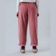 CORDUROY PLEATED PANTS ROSE BRAVA