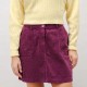 CORDUROY SHORT SKIRT GRAPE