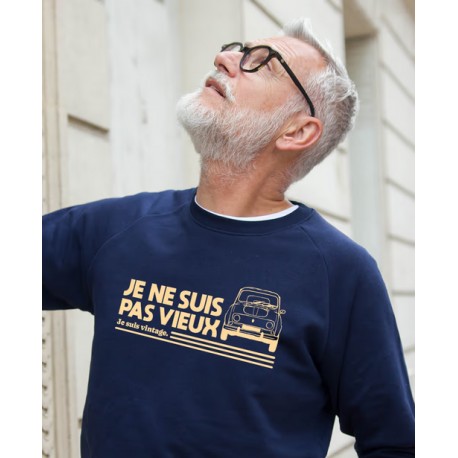 SWEAT MARINE VINTAGE VIELLE VOITURE S